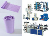 Perforated bag-on-roll making product line